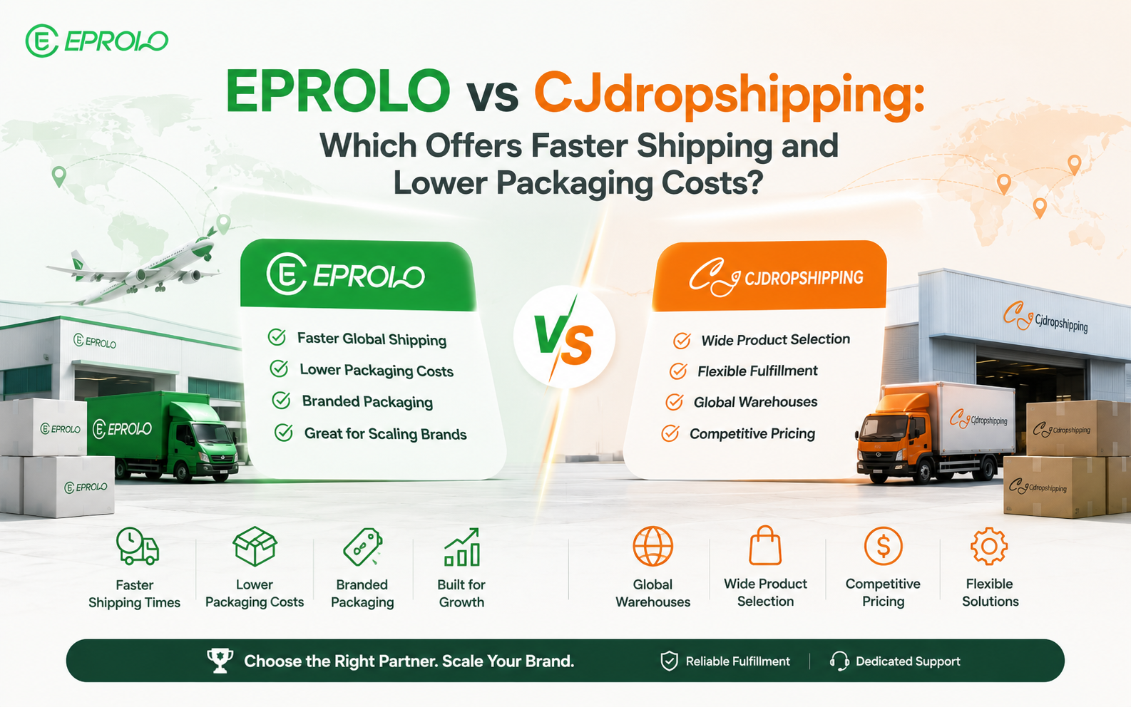 EPROLO vs CJdropshipping: Which Offers Faster Shipping and Lower Packaging Costs?