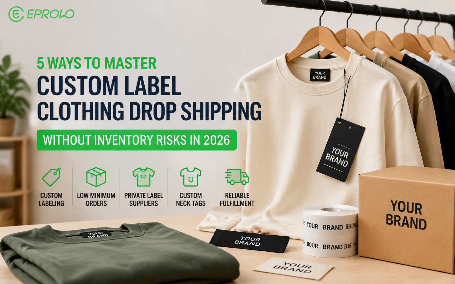 5 Ways to Master Custom Label Clothing Dropshipping Without Inventory Risks in 2026