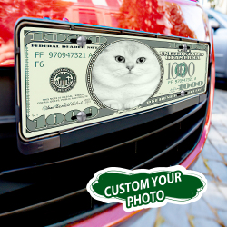 Custom Photo License Plates Personalized Money Front License Plate for Car