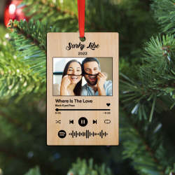 Custom Spotify Christmas Ornament Unique Gift for Christmas