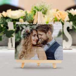 Wedding Gifts Personalized Building Brick Photo Block Square Shape