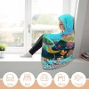 Cozy underwater scene cloak hooded blanket, perfect for lounging. Features Arctic Velvet fabric.