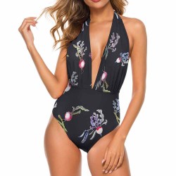 Ladies Halter One Piece Bikini Swimsuit