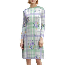 Women's Fashion Long-Sleeved Dress