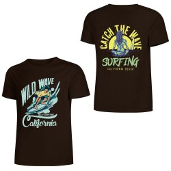 New 2025 Pure cotton short sleeved T-shirt two side print