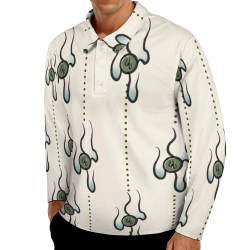 Men's sports polo shirt with three buttons