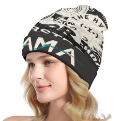 Full printed knitted hat