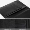 Black Wallet case interior details 