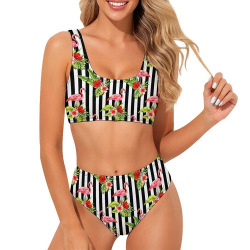 Sporty bikini swimwear set