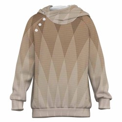 Kids' raglan sleeve hooded sweatshirt with open pockets
