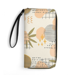 Long PU Leather wallet Double-sided printing with different designs