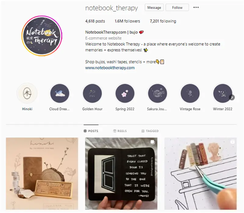 notebook therapy instagram account