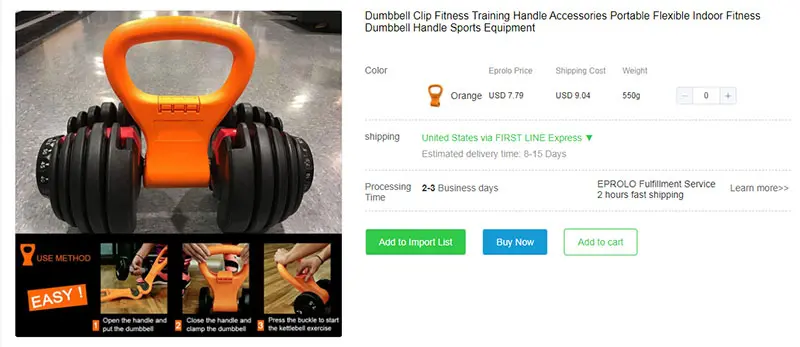 Gym equipment dropshippers online uk