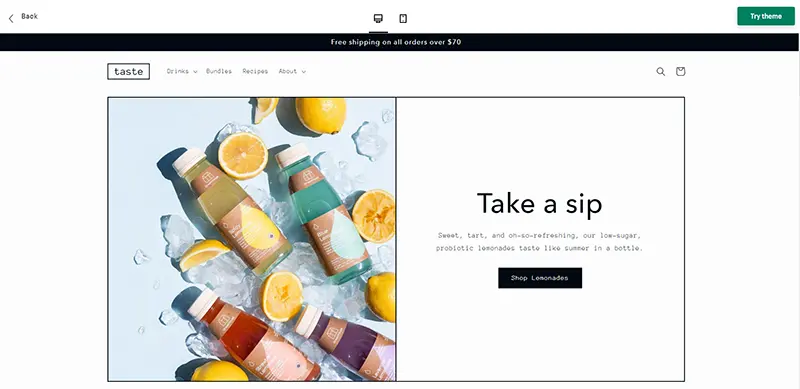 best shopify themes free