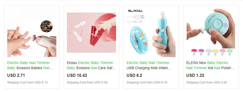 Infant and toddler products to dropship