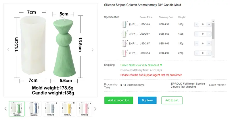 candles dropshipping suppliers