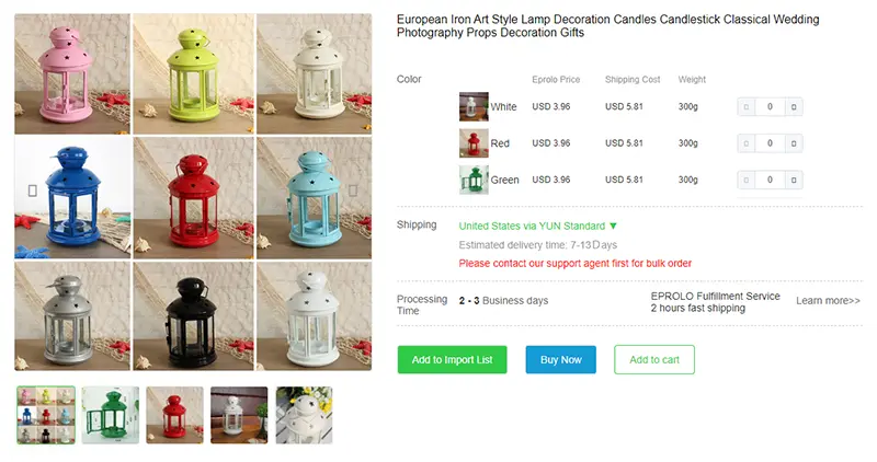 candle dropshipping products