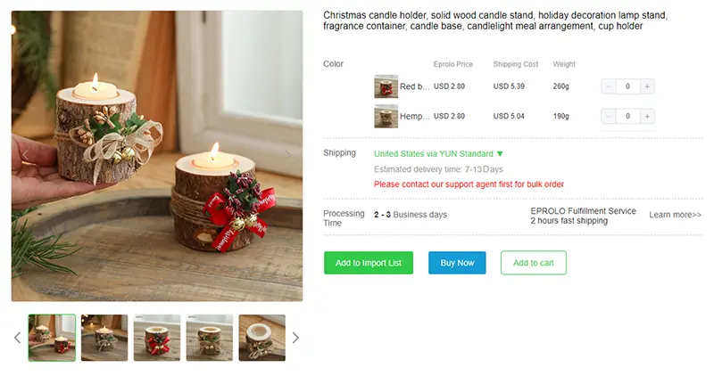 dropshipping candle