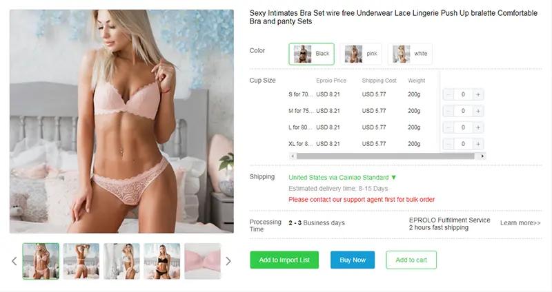 dropship lingerie suppliers