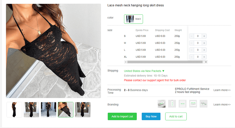 Lace mesh neck hanging long dress asian size to us size
