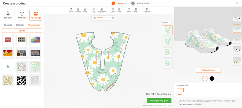 inkedjoy mock-up tool print on demand slippers