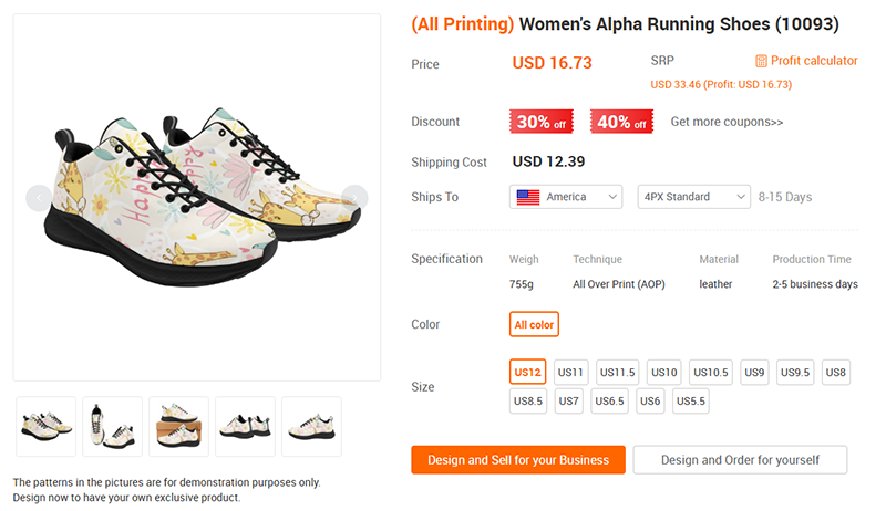print on demand shoe companies