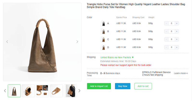 Hobos dropshipping business