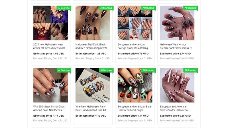 Fake Halloween Nails