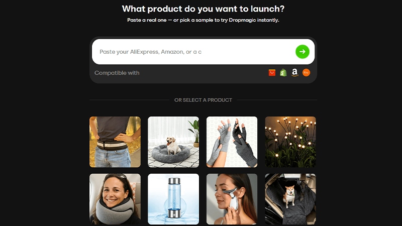 Dropmagic Dropmagic interface