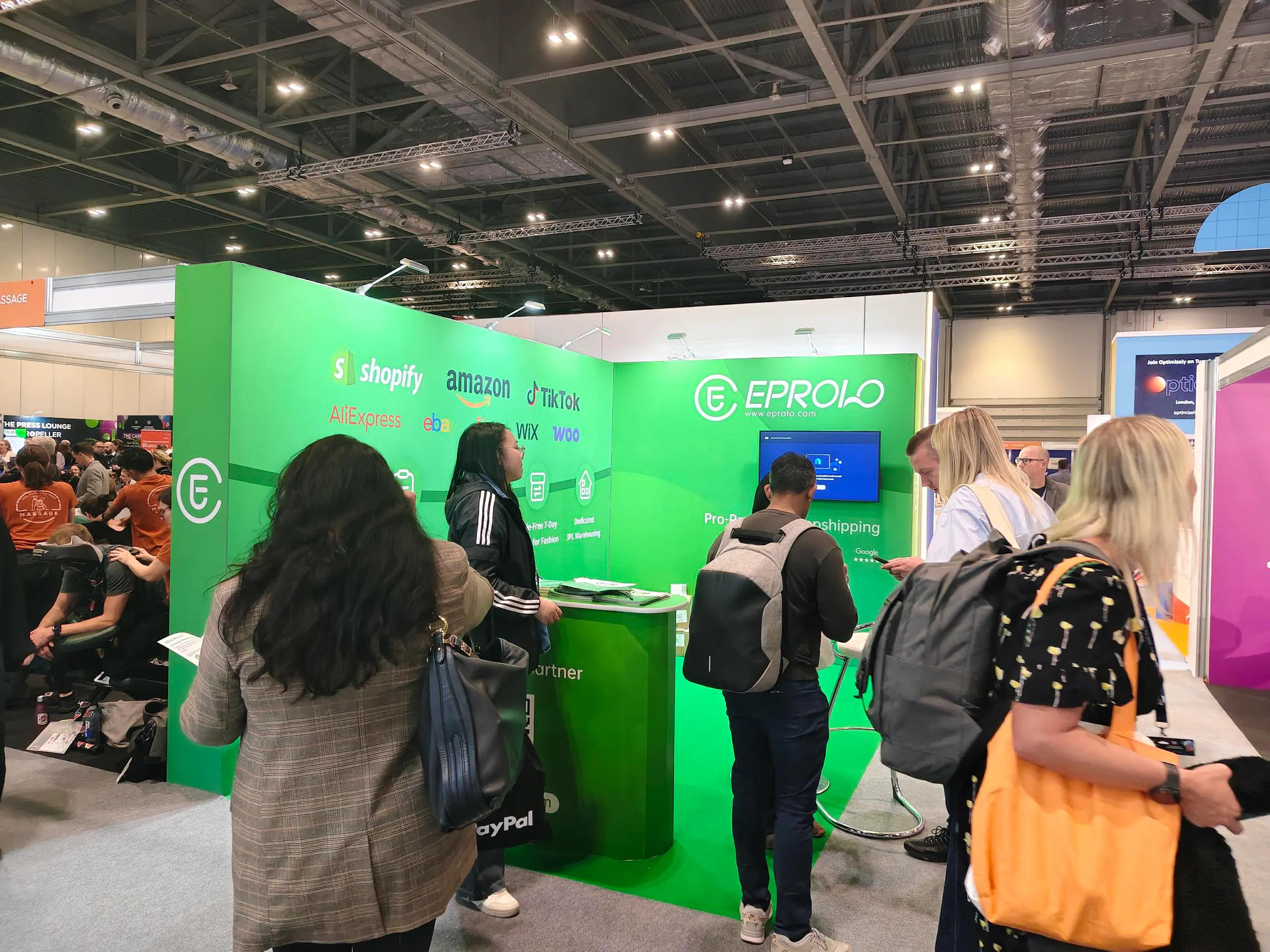 EPROLO's booth at the exhibition