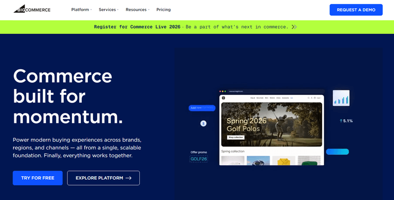 ecommerce platforms for dropshipping - bigcommerce