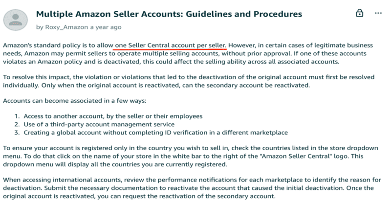 Amazon's statement