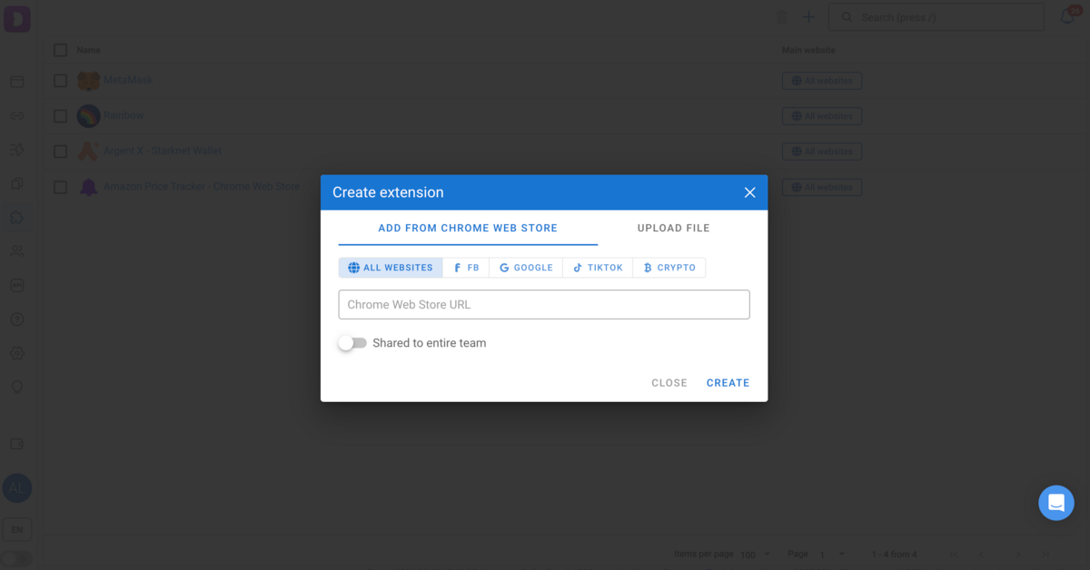 Dolphin anty extension feature
