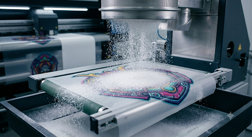 Applying the Hot-Melt Adhesive Powder