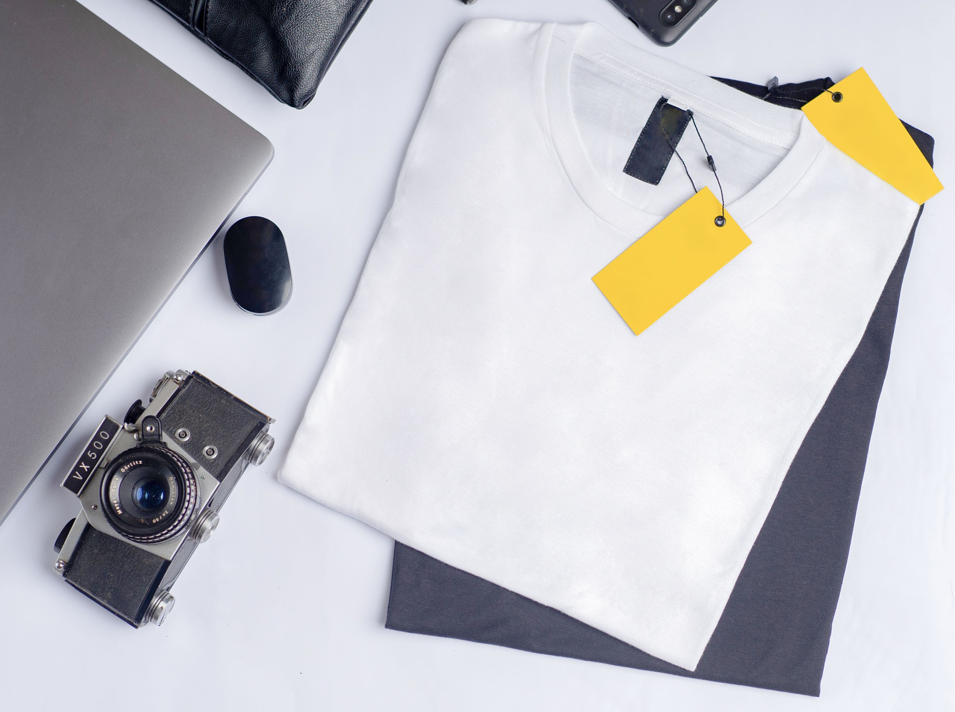 Displaying custom t-shirts to scale private label clothing store profits using EPROLO fulfillment services.