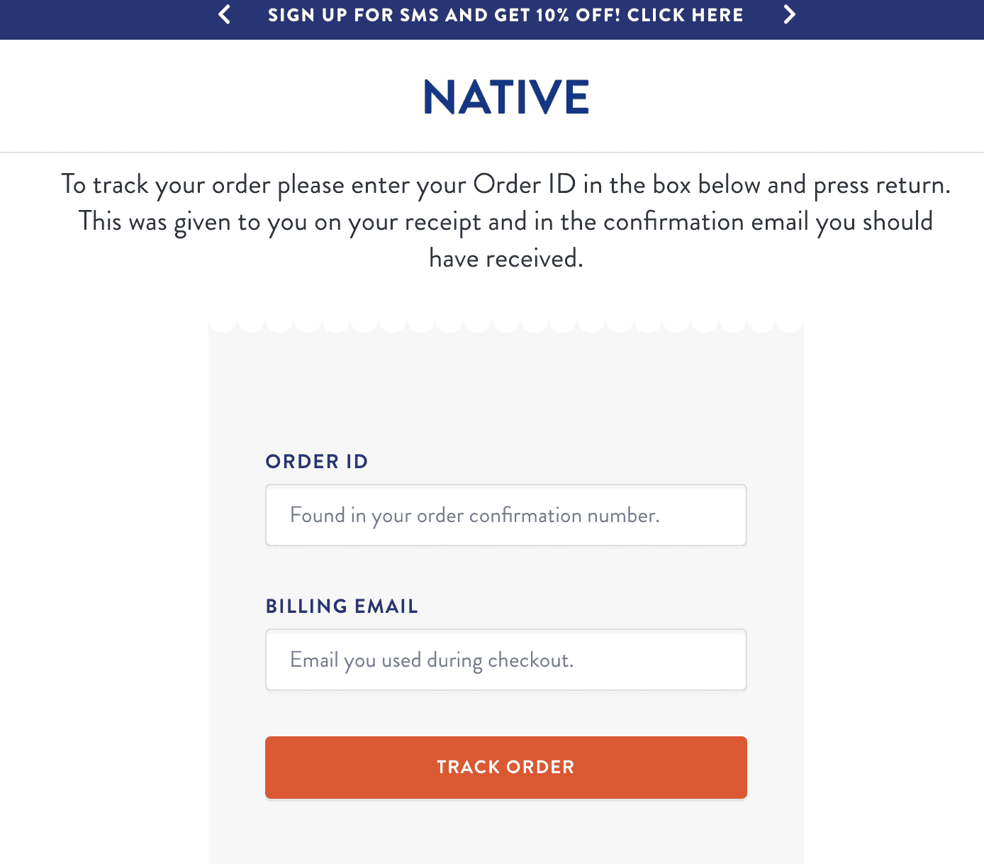 Checking order status on a Shopify tracking page integrated with the EPROLO fulfillment system.