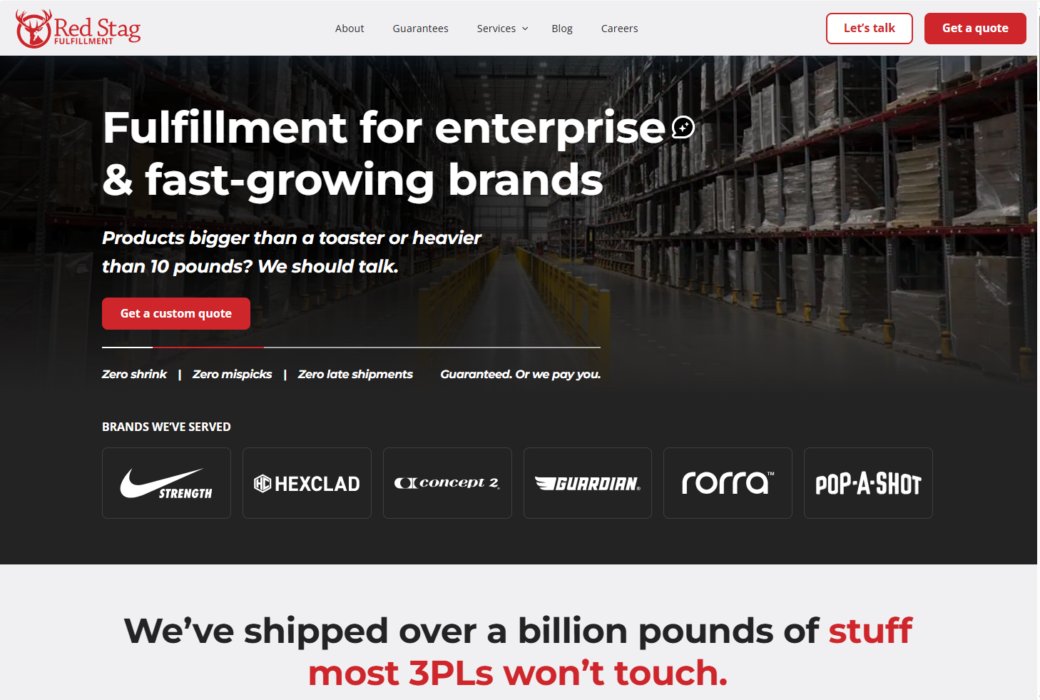 Analyzing Red Stag services among top 3pl logistics companies to optimize e-commerce shipping on EPROLO blog.