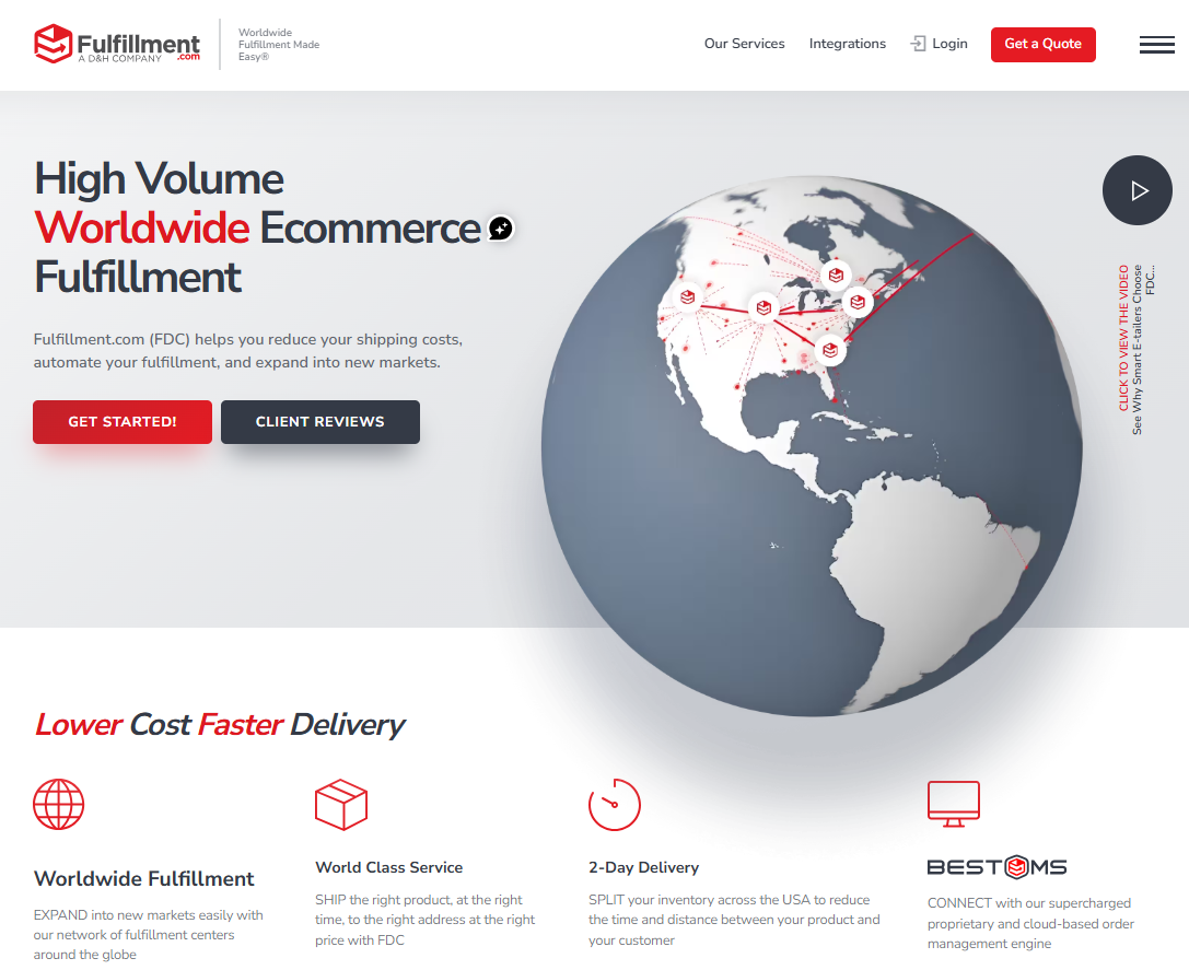 Viewing a globe with fulfillment routes to analyze top 3pl logistics companies on EPROLO blog.