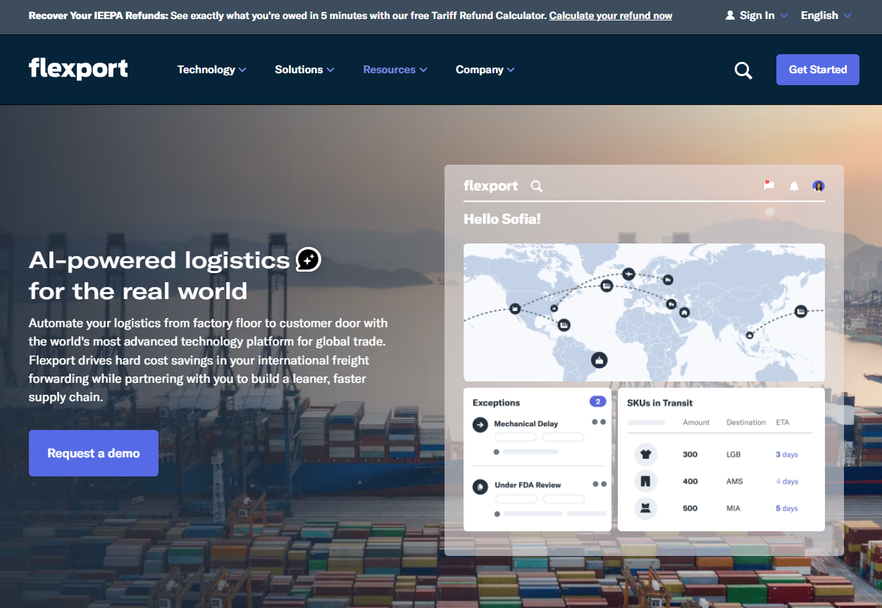 Tracking shipments on a digital map to evaluate top 3pl logistics companies on the EPROLO blog.