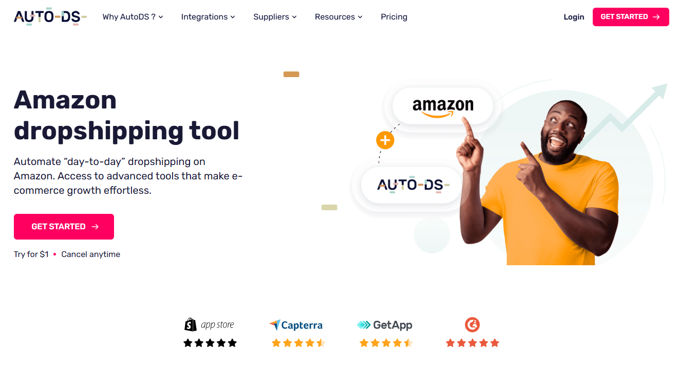 A merchant managing automated dropshipping Amazon store workflows on a laptop for the EPROLO blog.