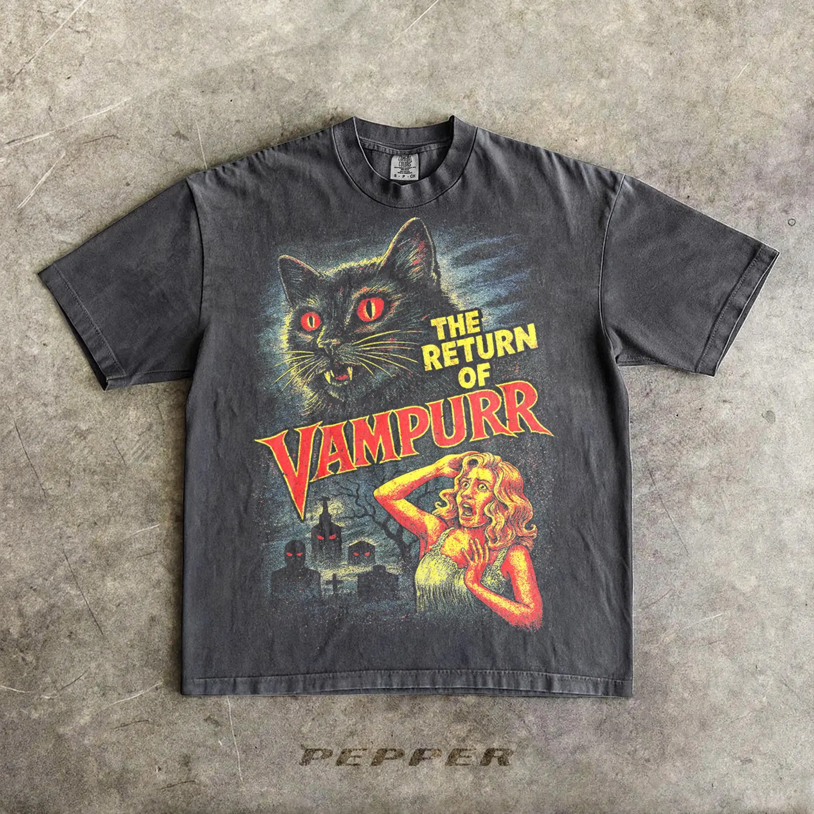 vintage halloween shirt design