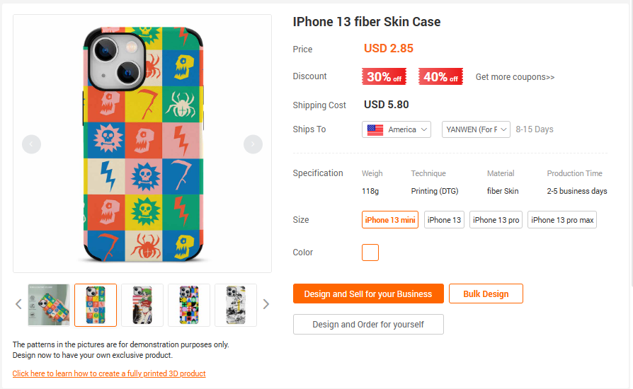 stree style design phone case