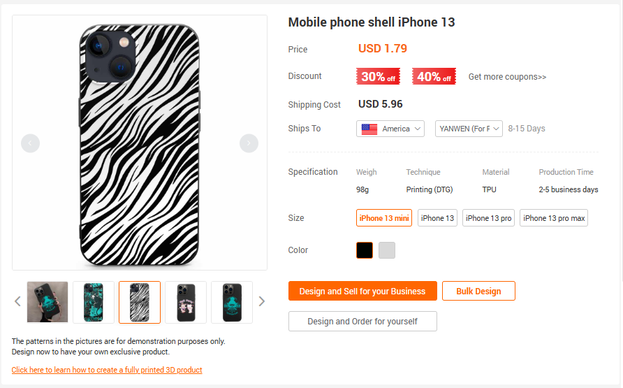 Animal Print Designs phone case