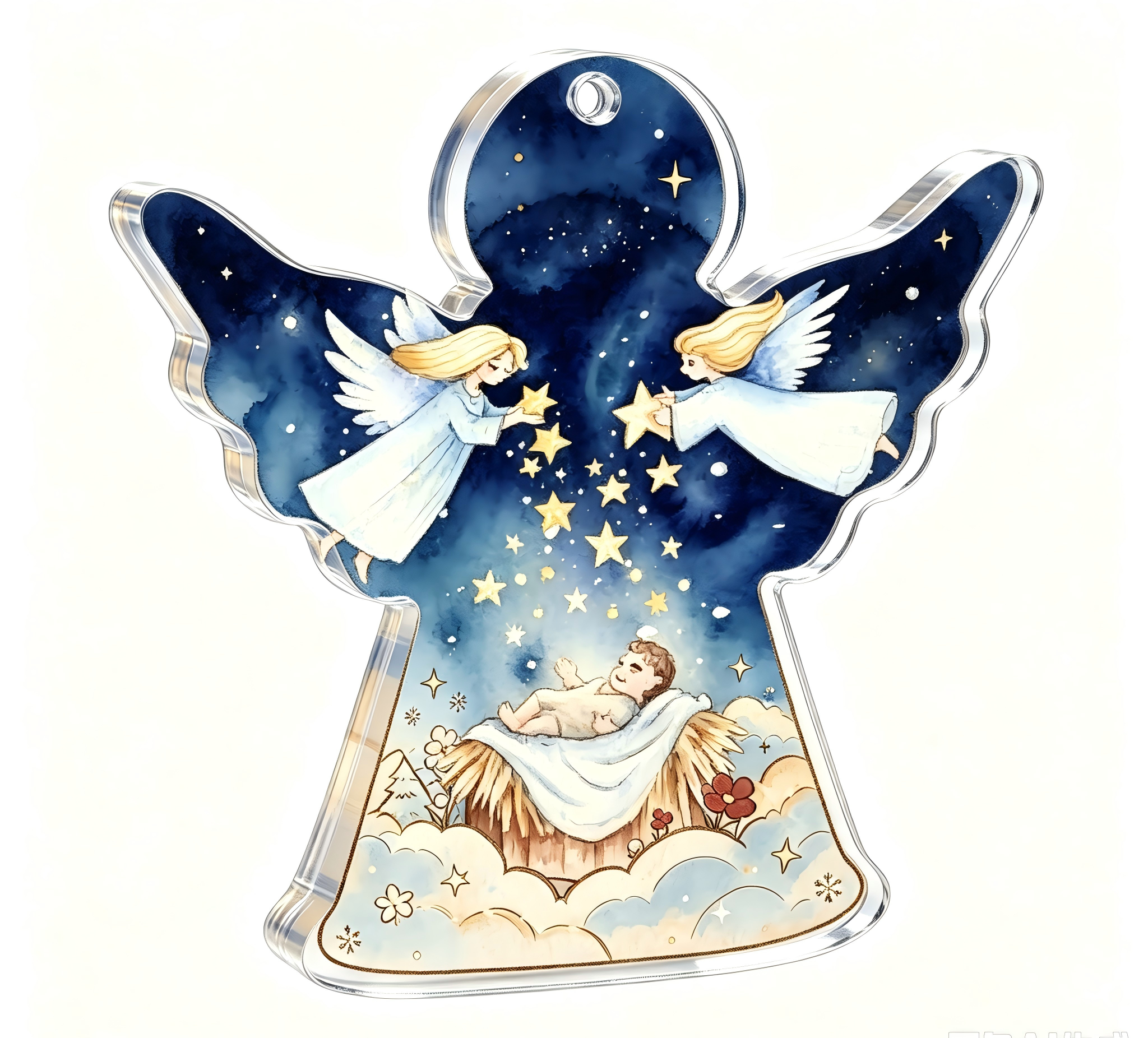 Personalized Baby jesus ornament