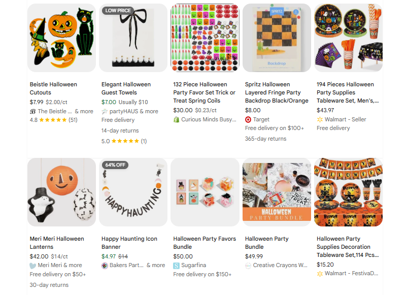 Halloween dropshipping party products