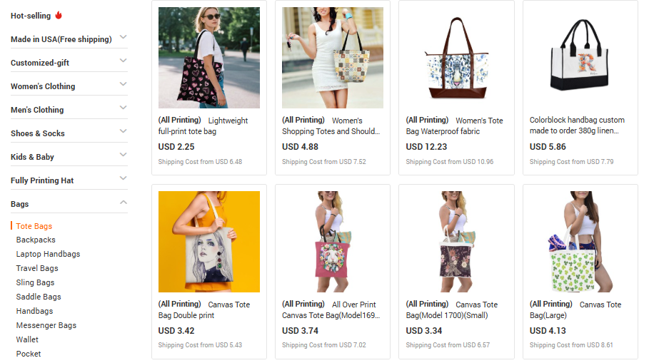 print on demand bags niches