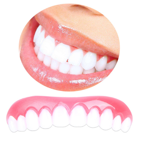 Close-up of person with coral pink lips and white teeth smiling, radiating confidence