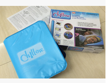 Chillow pad and packaging, ready to solve the heat