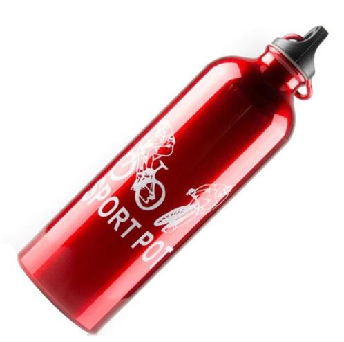 750ml Non-toxic Odorless Aluminum Alloy Sports Water Bottles red