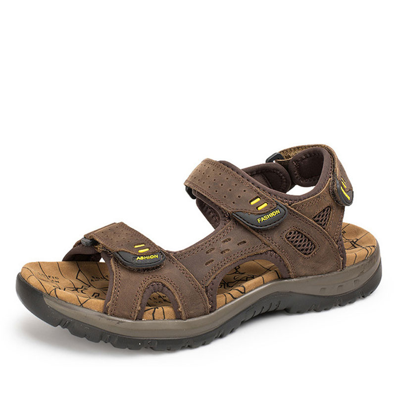 Summer Leisure Beach Men Shoes High Quality Leather Sandals The Big Yards Men's Sandals image 5